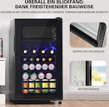 thumbnail of Merax Minibar Getränkekühlschrank mit Glastür, 40 x 43.5 x 71.6 cm, 76 L, E, 83 kWh/Jahr, 43 dB, schwarz