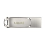 thumbnail of SanDisk Ultra Dual Drive Luxe USB-Stick 32 GB USB Type-A / USB Type-C 3.2 Gen 1 (3.1 Gen 1) Edelstahl