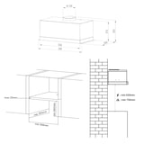 thumbnail of CIARRA Campana extractora bajo mueble A+++ 650 m³/h campana extractora 60 cm módulo ventilador campana extractora empotrada 60 cm VMB6926A