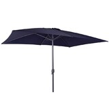 thumbnail of Alu Sonnenschirm 300x200 cm UV30+ rechteckig Kurbelschirm Gartenschirm blau : Blau