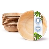 thumbnail of onlyleaf 50 Stück runde Einwegschalen Palmblattschalen 3000 ml für Partys, umweltfreundliches Biogeschirr, Einmalgeschirr, biologisch abbaubar
