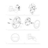 thumbnail of Beneito & Faure - Luce da incasso segnapasso LED Mis R Wall 3W - Segnapasso da parete rotondo IP65 Switch 2700K/3200K/4000K - Bianco
