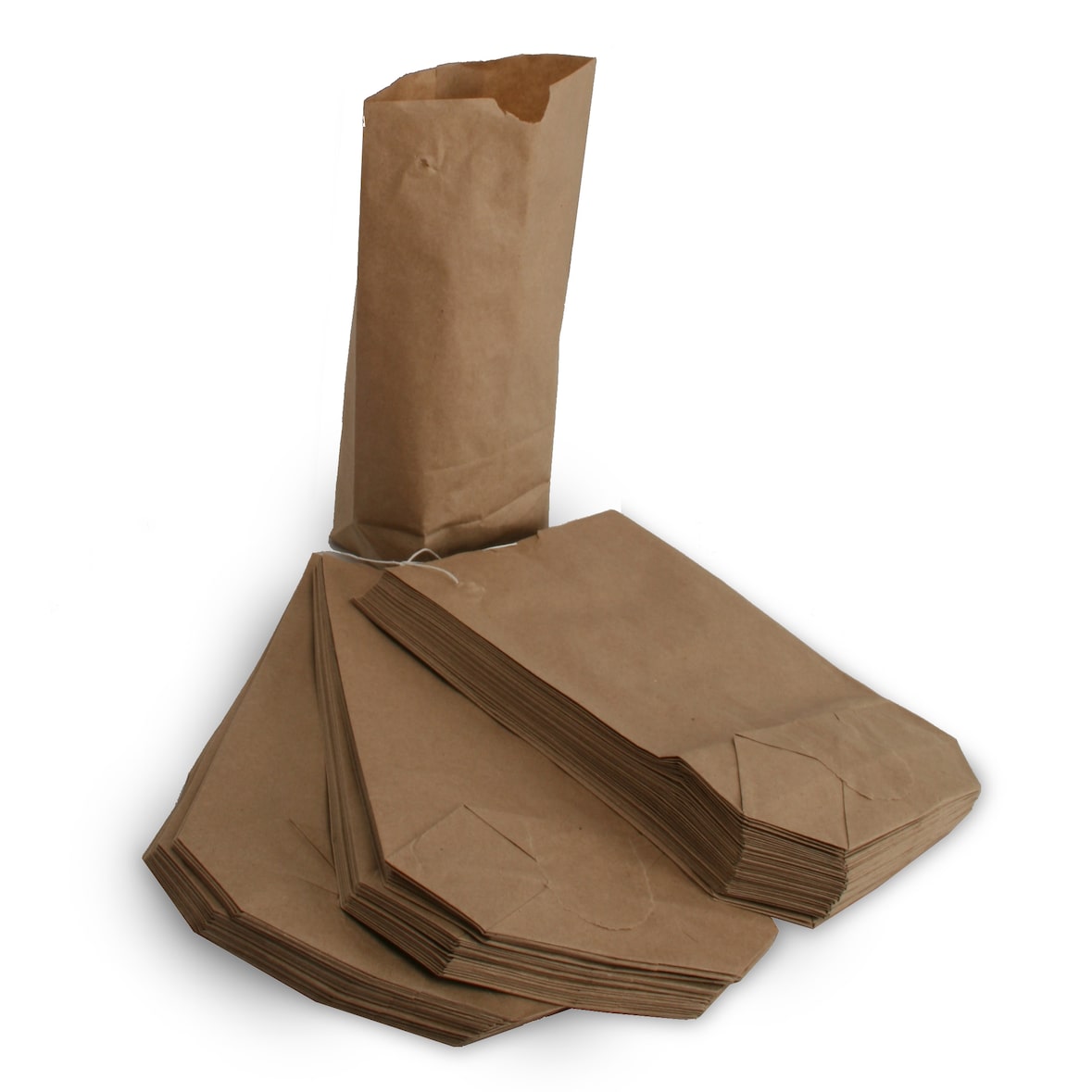 Nette 1000 Stück Bodenbeutel braun für 0,5 kg 14,5x21cm