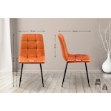 thumbnail of Chaise de salle à manger Tilde Tissu/Orange