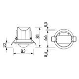 thumbnail of BEG Brück Electronic Decken-Bewegungsmelder PD3N-1C-DE Micro 92184