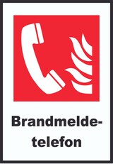 thumbnail of Brandmeldetelefon Schild A0 Rückseite selbstklebend