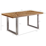 thumbnail of FineBuy Esstisch Natur Küchentisch Holz Esszimmertisch Massiv Industrial Tisch