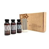 thumbnail of Kit cortesia cosmetico linea Cachemire SBCC per hotel e b&b in cofanetto Shampoo - Bagnoschiuma - Crema corpo - Cuffia doccia (10 kit)