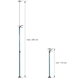 thumbnail of tectake 4 puntelli 115-290cm - blu - 402400