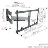 thumbnail of Vogel's Elite TVM 5845 Schwenkbare TV-Wandhalterung 55-100