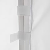 thumbnail of Wandtür mit Reißverschluss für Faltzelt weiß 4m 480g-m² - M2