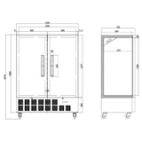 thumbnail of Armoire Réfrigérée 960L Positive, 2 Portes Polar