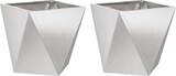 thumbnail of vidaXL Pflanzkübel 2 pcs Silber 50 x 50 x 50 cm Edelstahl