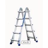 thumbnail of Alu Leiter Klappleiter 4 x 6 Mehrzweckleiter