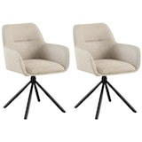 thumbnail of Set van 2 Eetkamerstoelen Tipton taupe