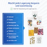 thumbnail of Zip Beutel 500 Stück 80x120 mit Druckverschluss verschließbar Verpackungstuete