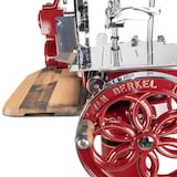 thumbnail of Berkel Volano B114 Rot, Schwungradmaschine – Wunderschöne Aufschnittmaschine + Fassholzbrett Unikat