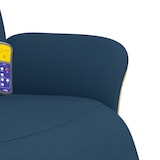 thumbnail of vidaXL Massagesessel mit Fußteil Blau Stoff
