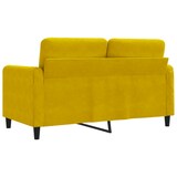 thumbnail of vidaXL 2-Sitzer-Sofa Gelb 120 cm Samt