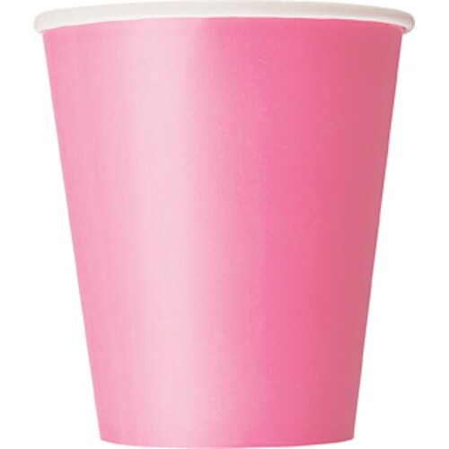 8 Becher pink