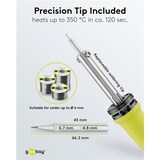 thumbnail of Fixpoint 51206 Lötkolben 60 W, Schwarz-Gelb - geeignet für professionelle Lötarbeiten