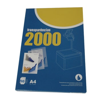 Transparencias 2000 Impresión Inkjet 50 Hojas con Tira Extraíble