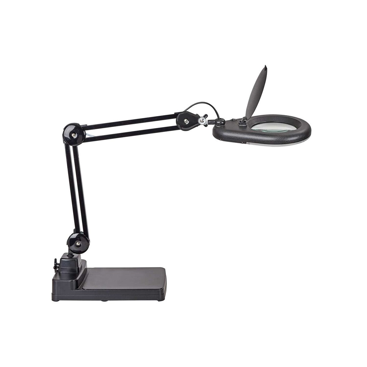 LED-Lupenleuchte MAULviso, mit Standfuß schwarz
