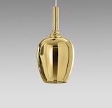 thumbnail of OFELIA S/10 Spiegelgoldene Pendelleuchte – G9 Borosilikatglas, 3 m Kabel, luxuriöser und eleganter Stil von Gea Luce