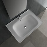 thumbnail of Alpenberger Gäste WC Waschbecken 65 cm Breit | Badezimmer Waschtisch Handwaschbecken Weiß | Keramik Hängewaschbecken mit Nano zur Wandmontage