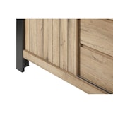 thumbnail of Matelpro - Buffet/bahut industriel 220 cm chêne/noir Simeo - Moderne & Design -Chêne/noir -  -Types de portes: Coulissantes