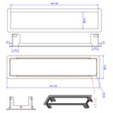 thumbnail of BACHMANN POWER FRAME Einbaurahmen Medium 4-fach, weiß
