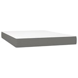 thumbnail of vidaXL Boxspringbett mit Matratze & LED Dunkelgrau 140x190 cm Stoff