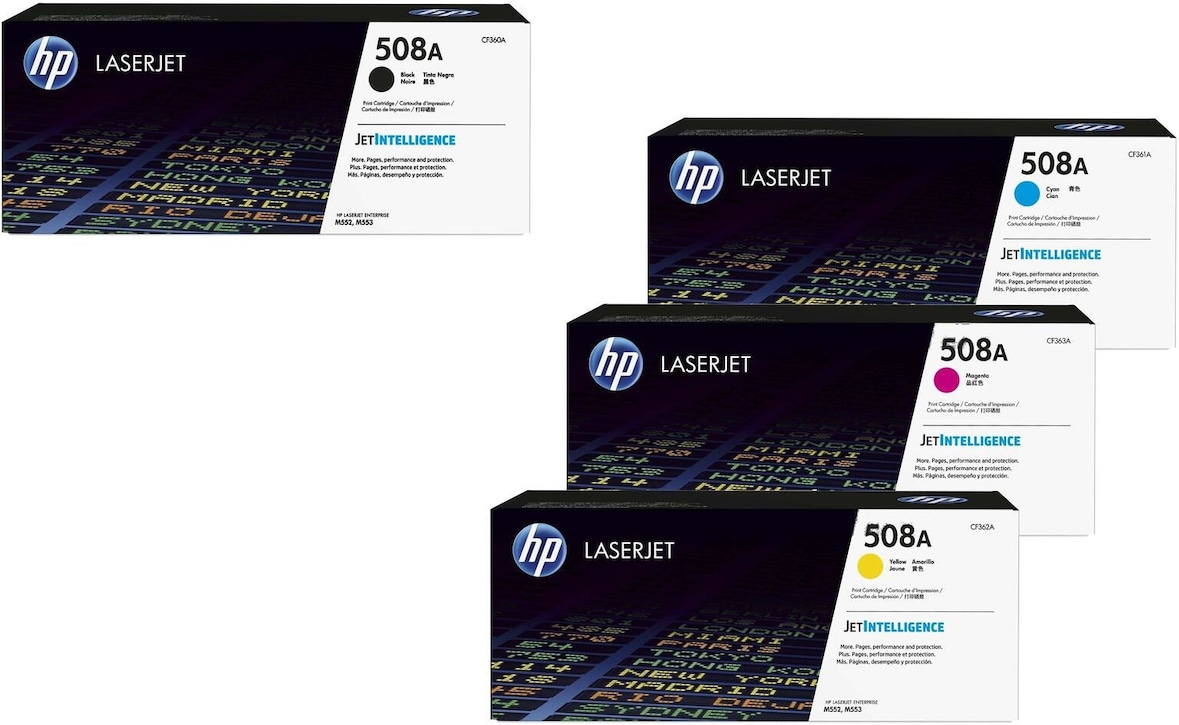 HP Original 508A Toner schwarz, cyan, magenta, gelb (CF360A, CF361A ...