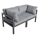 thumbnail of Garten Alu Sofa Rhodos 2 Sitzer Gartensofa Aluminium grau Terrassensofa