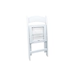 thumbnail of Hochzeit Klappstuhl polypropylen weiß, kunstlederpolster sitzfläche, 45x45x78cm (BxTxH), 50220