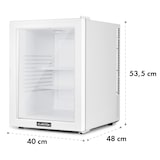 thumbnail of Brooklyn 42 Mini-Kühlschrank Glastür LED Ablage Weiß