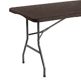 thumbnail of Mesa Retangular Dobrável para Catering com Efeito Madeira 180x74cm Thinia Home