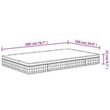thumbnail of vidaXL Matratze Bonnell-Federkern Mittel 100x200 cm