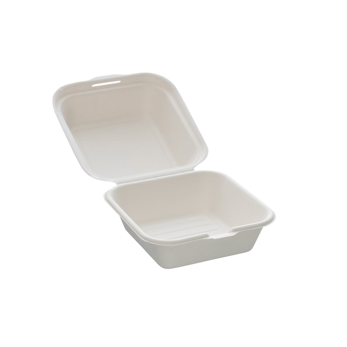 METRO Professional Hamburgerbox, bagasse, 15,5 x 14,8 x 8 cm, 800 ml, wit, 50 stuks