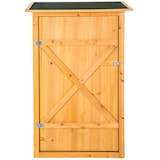thumbnail of tectake Armoire de jardin adossée Taman 75 x 56 x 118 cm  Marron