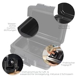 thumbnail of HMF 250452 Feuerfeste Wasserdichte Dokumentenbox, DIN A4, 44,5 x 16,5 x 33 cm, Schwarz