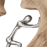 thumbnail of Moritz Skulptur Push and Work 29 x 28 x 6 cm Holz Deko Figur