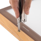 thumbnail of Securit® Carte A5 "Wood" - Marron - 4 vues