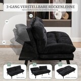 thumbnail of Chenille Zweisitzer Sofa mit verstellbaren Rückenlehnen – ergonomisches Design und hoher Komfort Schwarz