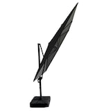 thumbnail of Gastro Ampelschirm Rome Grau, quadratisch, 3 × 3 m, 8 Streben, 210 g/m² Polyester, wasserabweisend, höhenverstellbar, 360° drehbar, ohne Volant