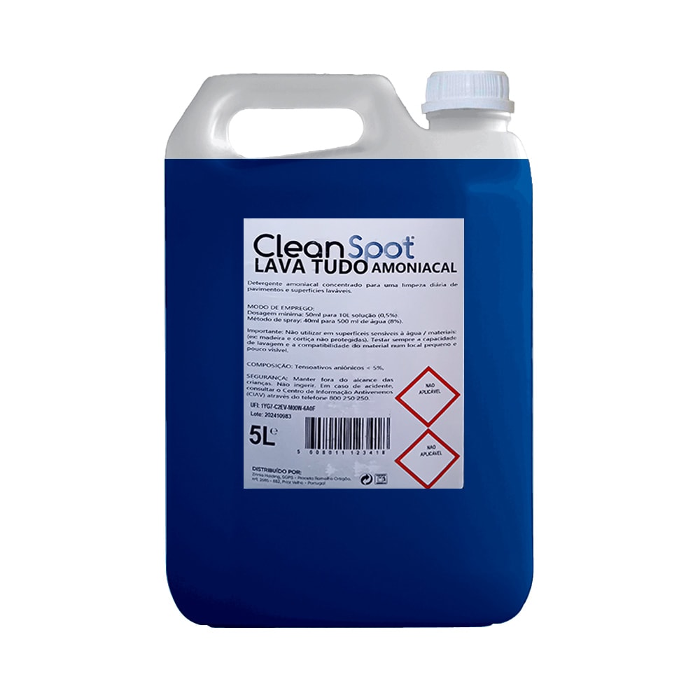 Detergente Lava Tudo Amoniacal Cleanspot 5L