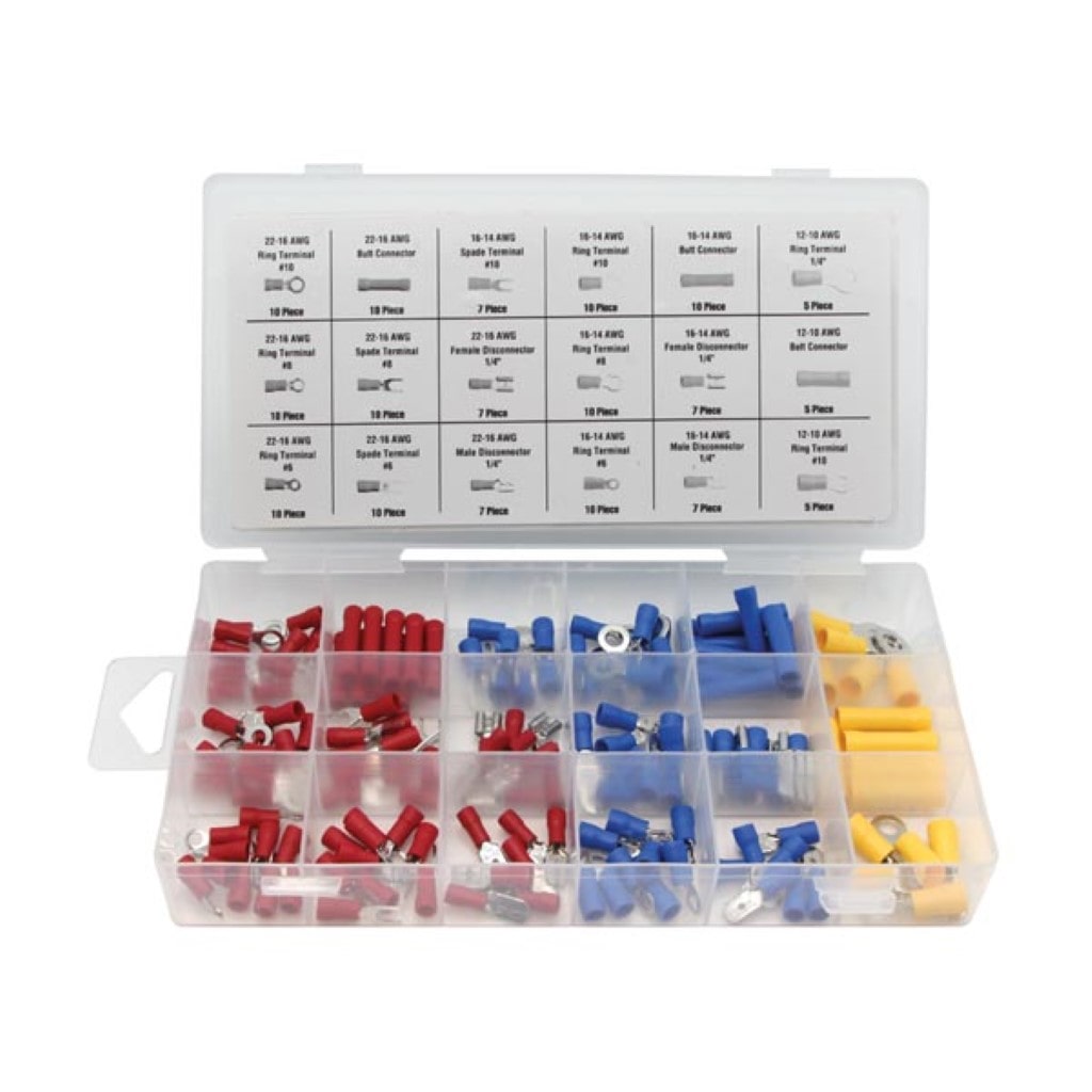 Jeu de cosses à sertir, 150 pièces, différentes tailles, multicolore