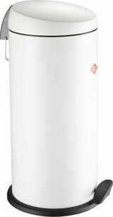 thumbnail of Wesco Capboy Maxi Treteimer, Abfalleimer, Mülleimer, Stahlblech, Weiß Matt, 22 L, 121531-74