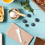 thumbnail of BIOZOYG 100 Stück Eisportionierer 16,5cm, weiß Einweglöffel Papierlöffel umweltfreundlich speziell für Eis biologisch abbaubare Eislöffel Eisspatel