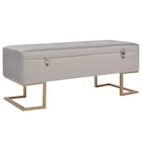 thumbnail of Helloshop26 - Bank mit Staufach 105 cm grauer Samt 02_0010879